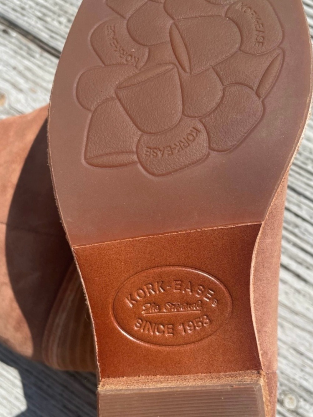 Kork-Ease Chestnut Suede Chelsea Ankle Boots - Picture 7 of 8